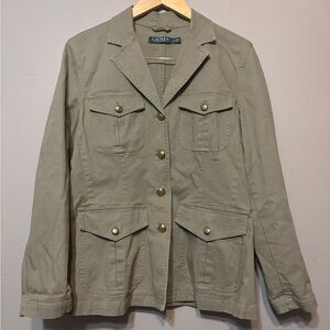 LAUREN RALPH LAUREN Utility Jacket, Army Green